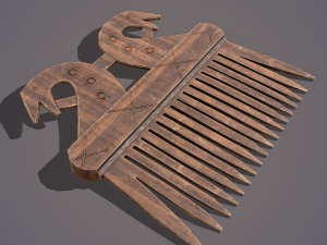 Viking dragon comb 3D Модель
