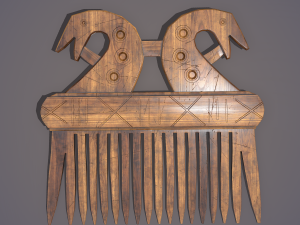 Viking dragon comb 3D Модель