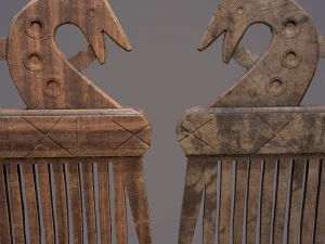 Viking dragon comb 3D Model