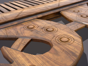 Viking dragon comb 3D Модель