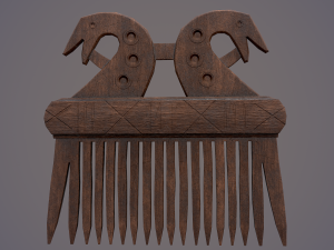 Viking dragon comb 3D Модель