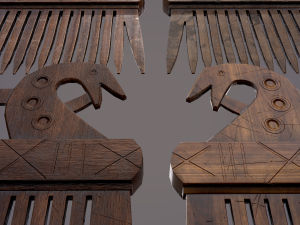 Viking dragon comb 3D Модель