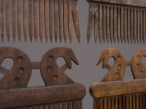 Viking dragon comb 3D Модель
