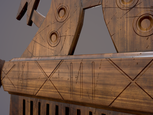 Viking dragon comb 3D Модель
