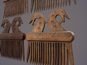 Viking dragon comb 3D Модель