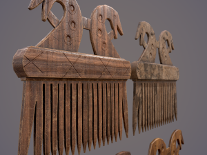 Viking dragon comb 3D Модель