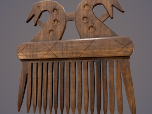 Viking dragon comb 3D Модель