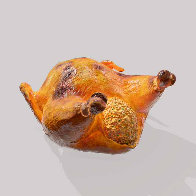 Stuffed turkey Modèle 3D .c4d .max .obj .3ds .fbx .stl .blend 
