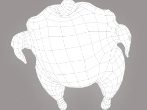 Stuffed turkey 3D Model