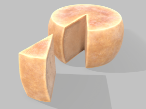 Parmesan cheese wheel Model 3D