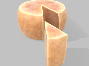 Parmesan cheese wheel Model 3D