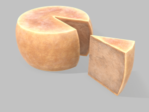 Parmesan cheese wheel Model 3D