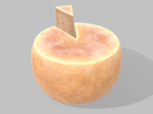Parmesan cheese wheel Model 3D