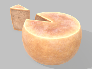Parmesan cheese wheel Model 3D