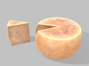 Parmesan cheese wheel Model 3D
