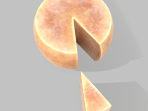 Parmesan cheese wheel Model 3D