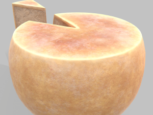 Parmesan cheese wheel Model 3D