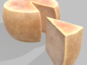 Parmesan cheese wheel Model 3D