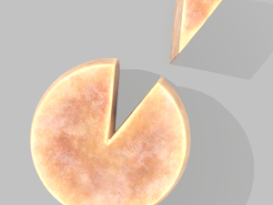 Parmesan cheese wheel Model 3D