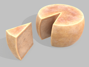 Parmesan cheese wheel Model 3D