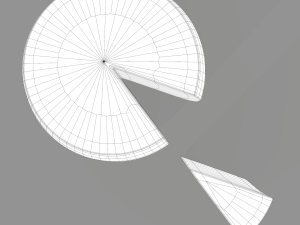 Parmesan cheese wheel Model 3D
