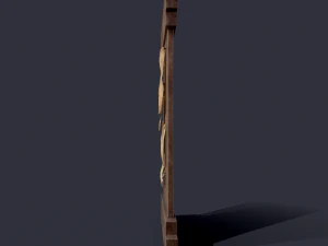 worn medieval notice board 3D Model