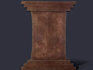 worn medieval notice board 3D Model