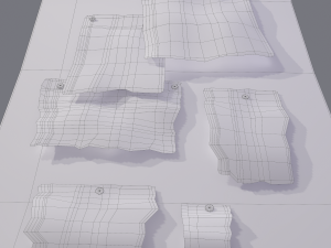 worn medieval notice board 3D Model