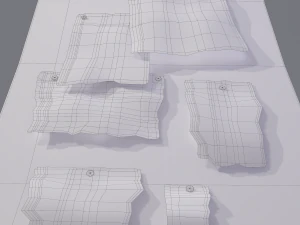 worn medieval notice board 3D Model