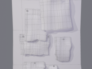 worn medieval notice board 3D Model