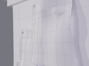 worn medieval notice board 3D Model