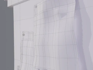 worn medieval notice board 3D Model