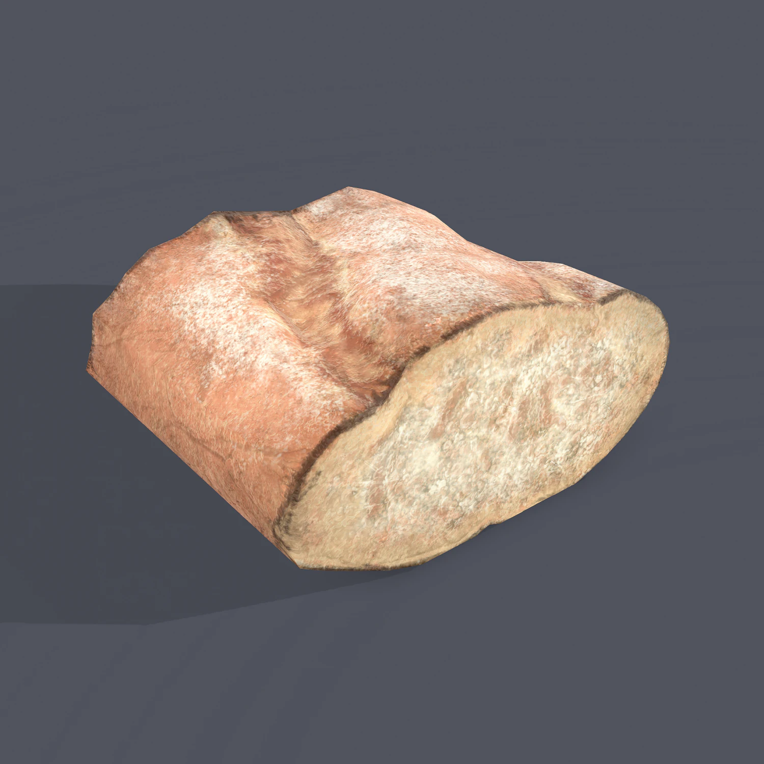 Bread piece 3D Model .c4d .max .obj .3ds .fbx .stl .blend 