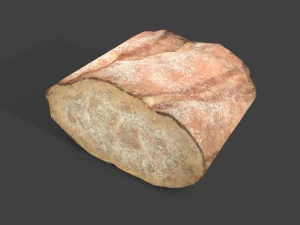 Bread piece 3D Model