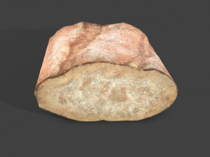 Bread piece Modelo 3D