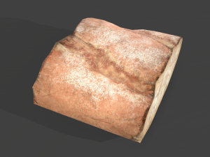 Bread piece Modelo 3D