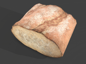 Bread piece Modelo 3D