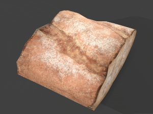 Bread piece Modelo 3D