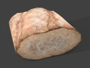 Bread piece Modelo 3D
