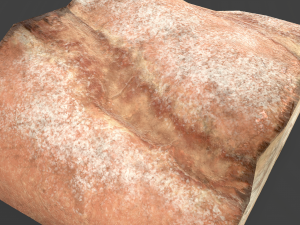 Bread piece Modelo 3D