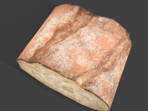 Bread piece Modelo 3D