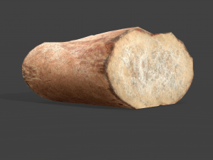 Bread piece Modelo 3D