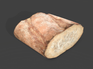 Bread piece Modelo 3D