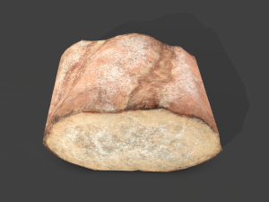 Bread piece Modelo 3D