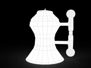 Medieval tavern kettle 3D Model