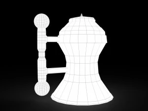 Medieval tavern kettle 3D Model