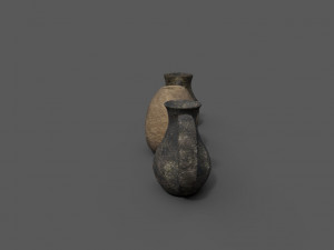 3 medieval jugs Modelo 3D