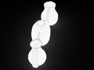 3 medieval jugs Modelo 3D