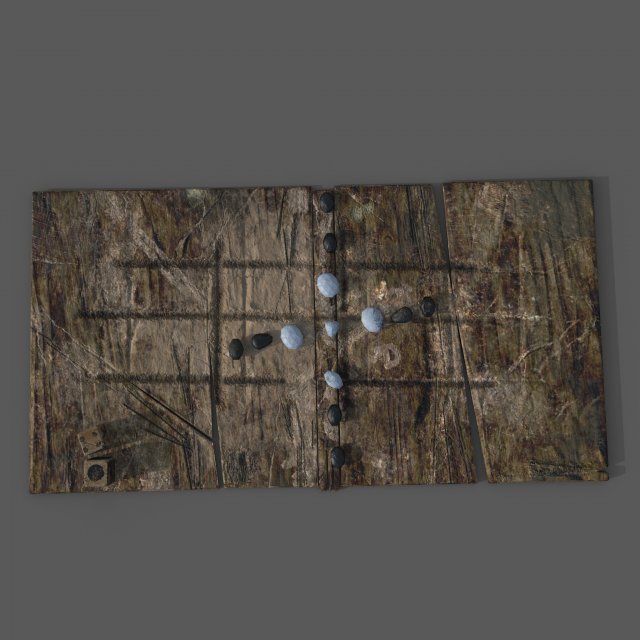 Medieval board game 3D 模型 .c4d .max .obj .3ds .fbx .stl .blend 