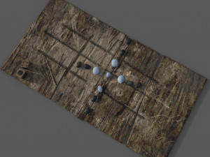 Medieval board game 3D 模型